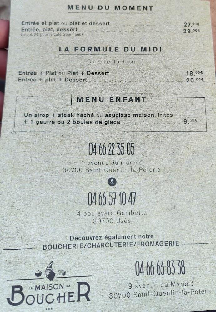 La Cuisine du Boucher - Menu Image 2