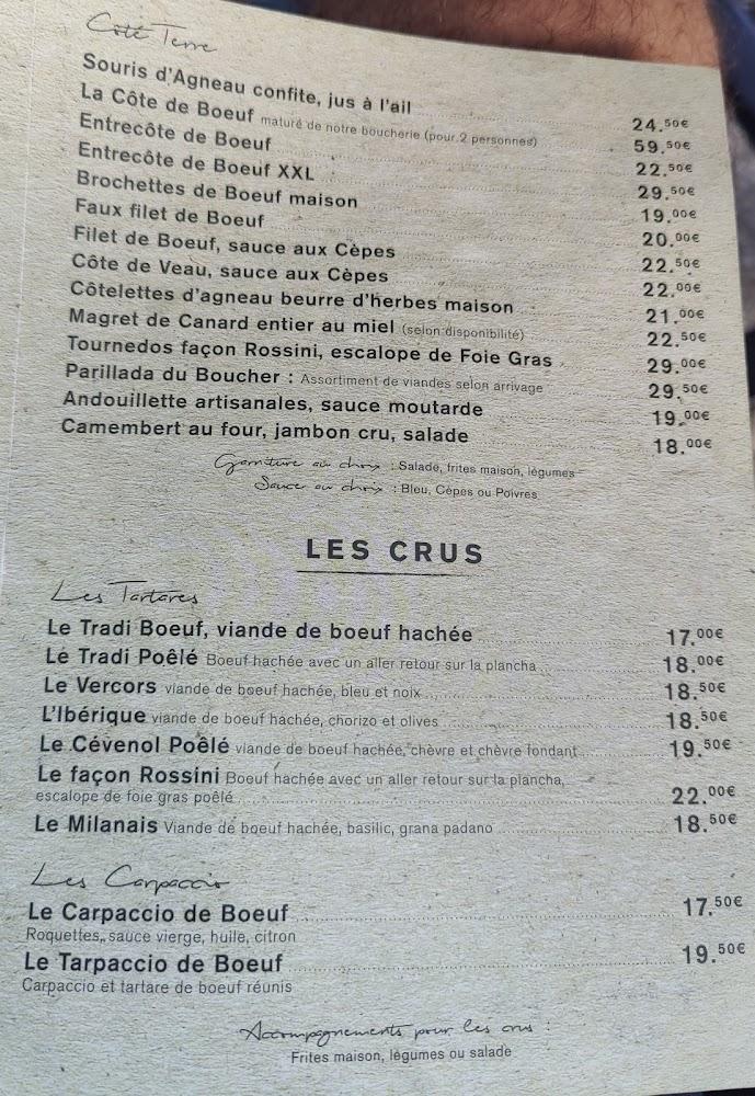 La Cuisine du Boucher - Menu Image 3
